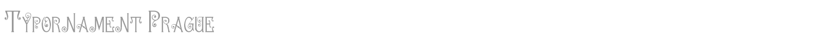 Typornament Prague font preview